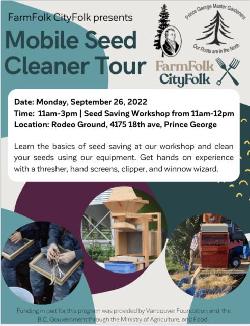 FarmFolk/City Folk Mobile Seed Cleaning Tour