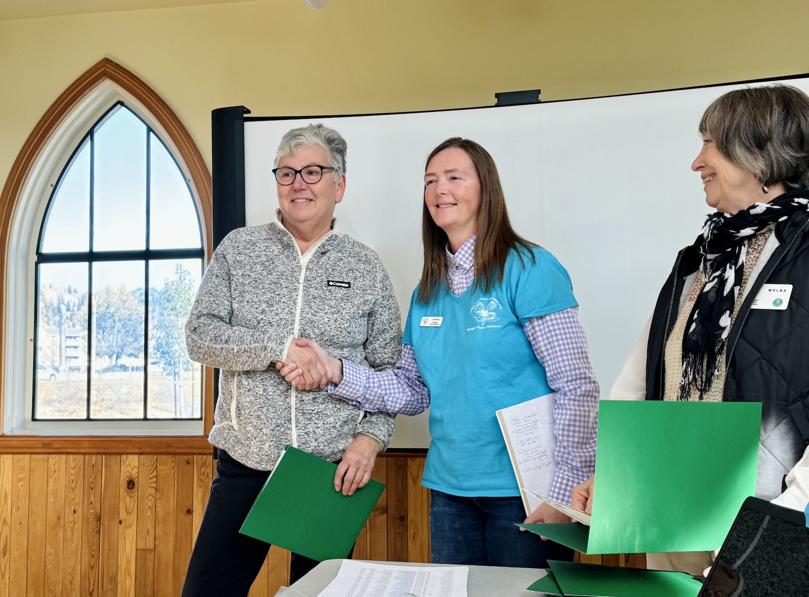 receiving master gardener certificate - okanagan